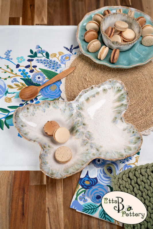 Etta B Butterfly Divided Bowl