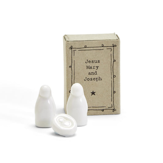 Mini Porcelain Nativity Scene