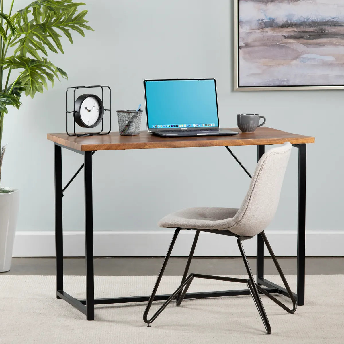 Brady Mango and Iron Writing Desk