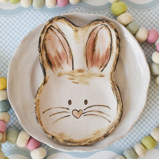 Etta B Ruby Bunny Plate