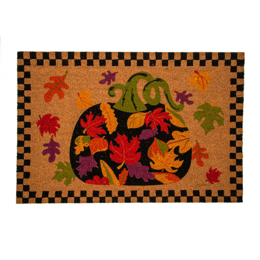 Fall Colors Pumpkin Coir Mat