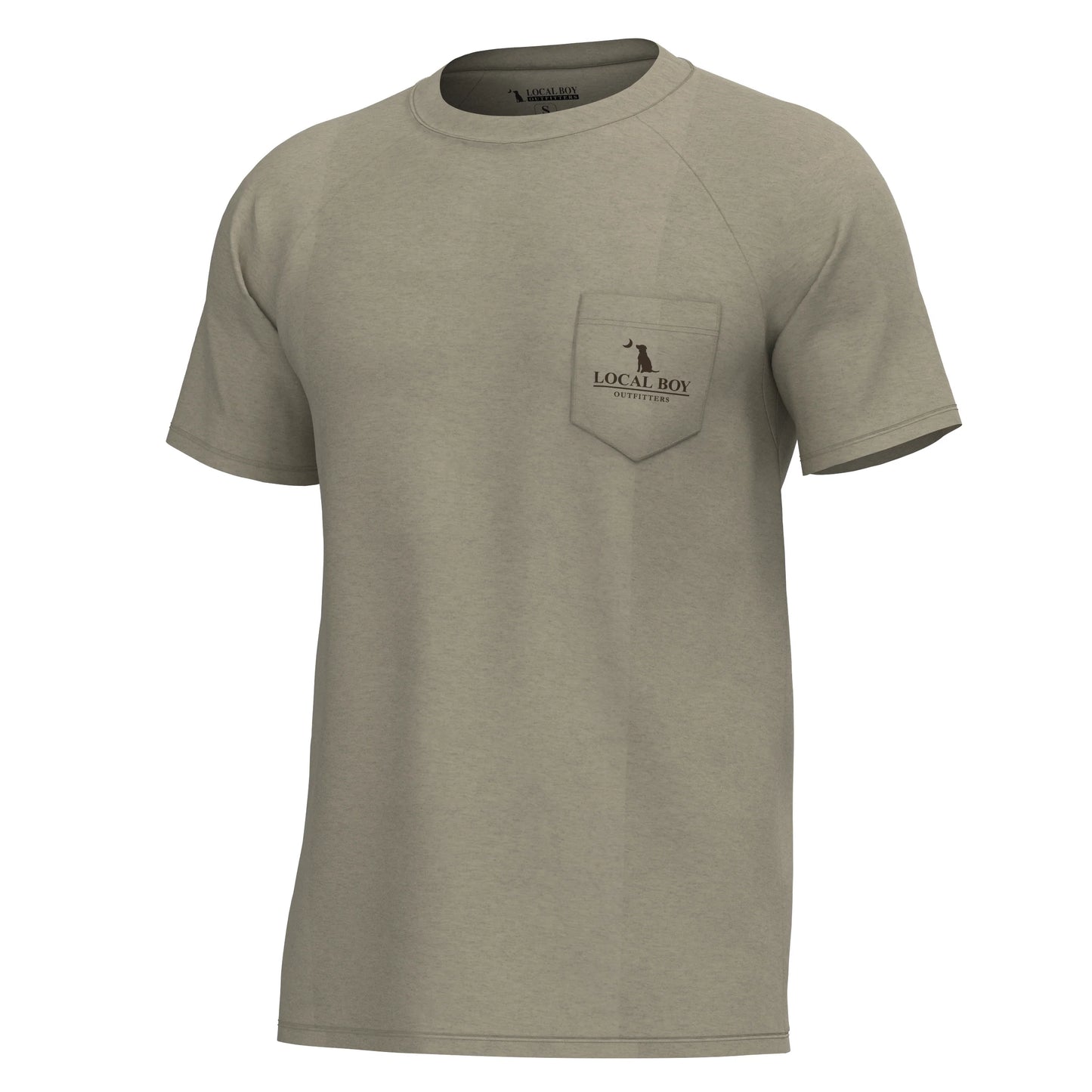 Vintage Sphere Short Sleeve Heather Performance Shirt - Sand