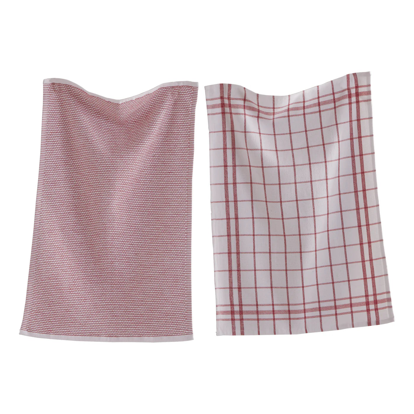 Tag Classic Terry Dishtowel Set Of 2-Red