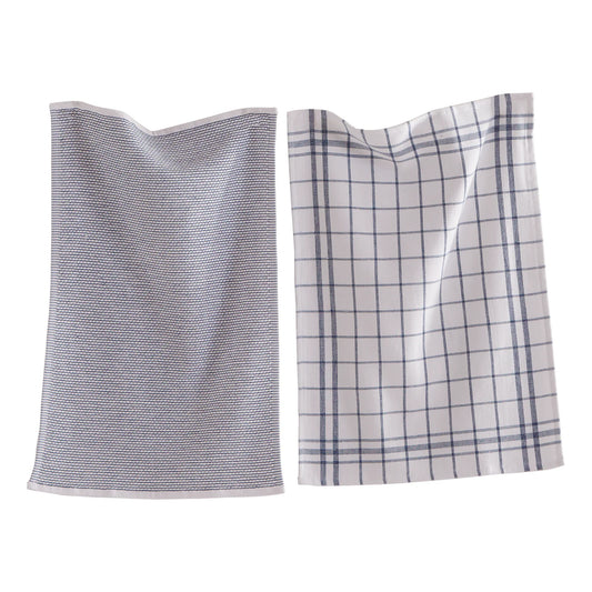 Tag Classic Terry Dishtowel Set Of 2-Blue