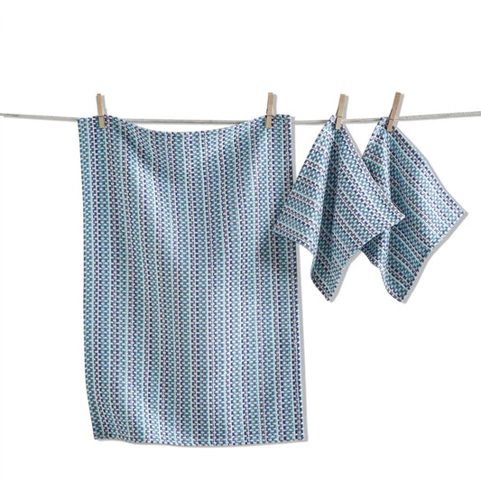 Tag dishtowel and two dishcloths