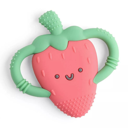 Silicone Easy Hold Teether - Strawberry