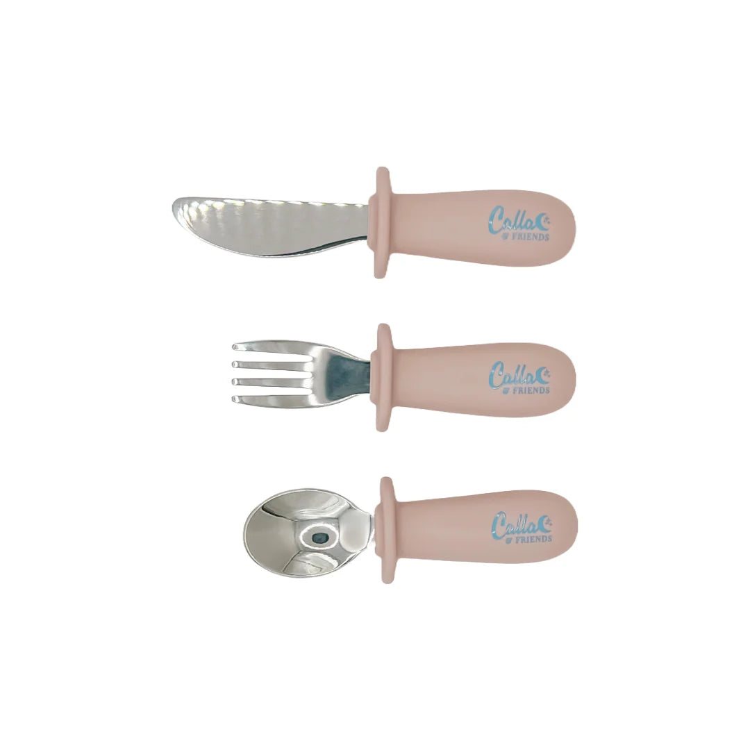 Silicone and Stainless Toddler Utensil Set