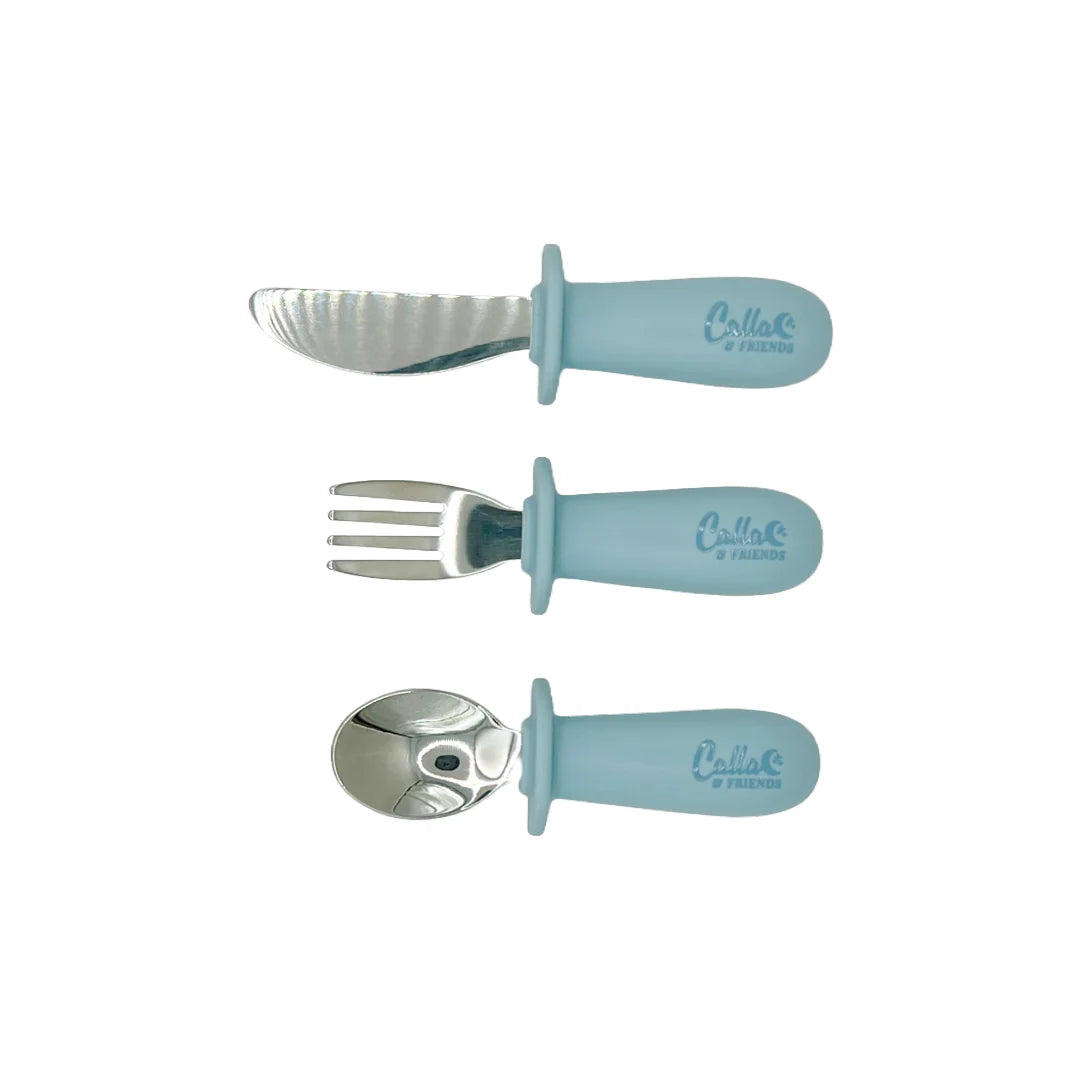 Silicone and Stainless Toddler Utensil Set
