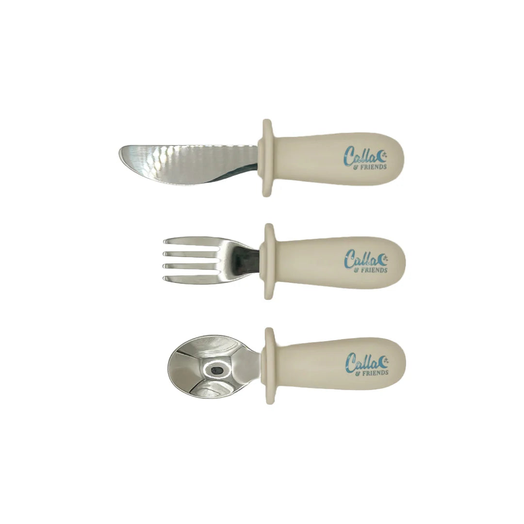 Silicone and Stainless Toddler Utensil Set