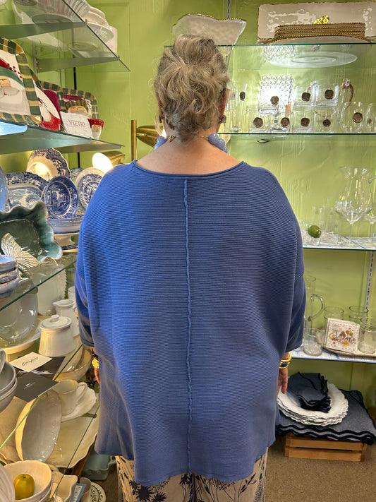 Blue Ribbed Tunic