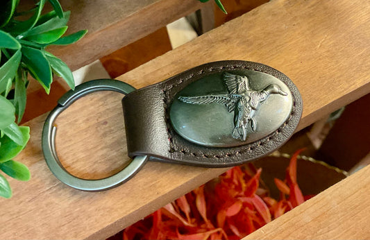 Duck Leather Keychain