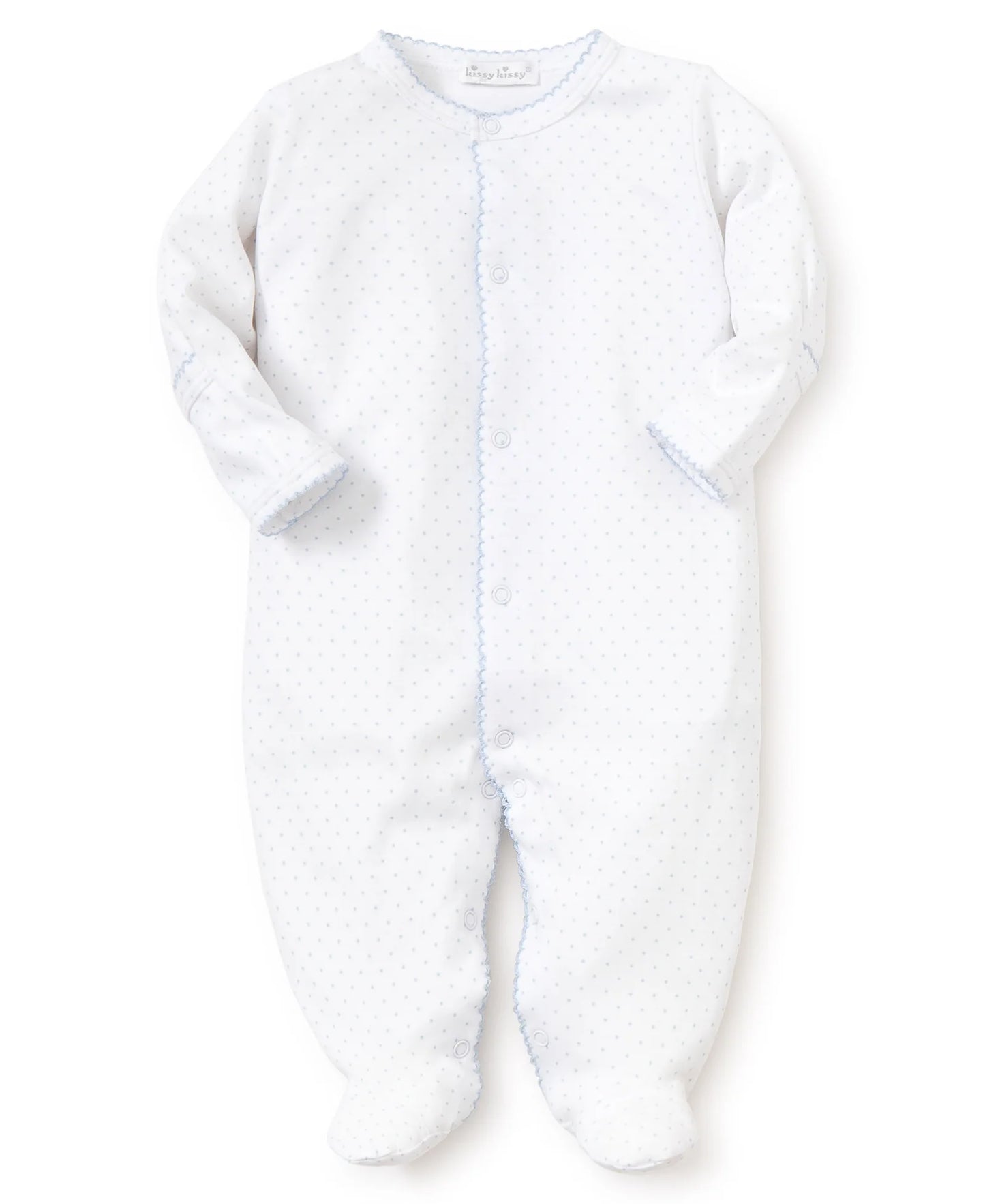Footie -  Blue Dots Print