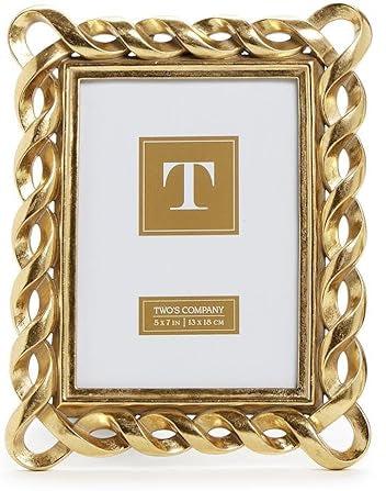 Gold Ribbon Photo Frame - 5x7