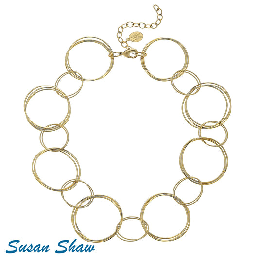 Susan Shaw Gold Ring Necklace 3988G