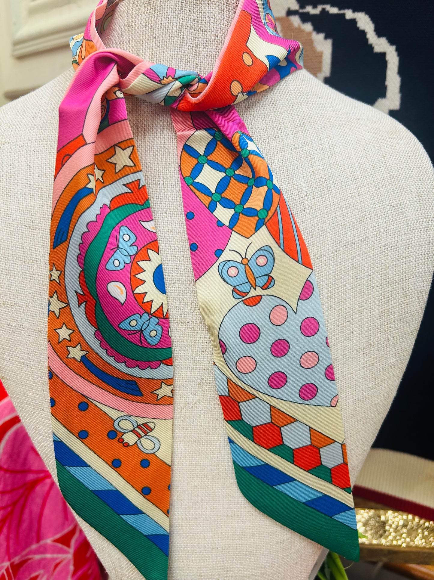 Hot Pink Neck Scarf