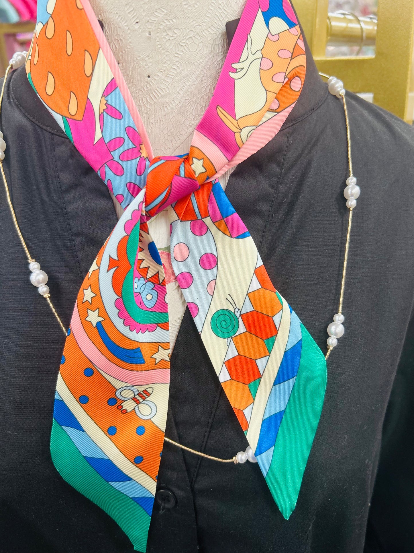 Hot Pink Neck Scarf