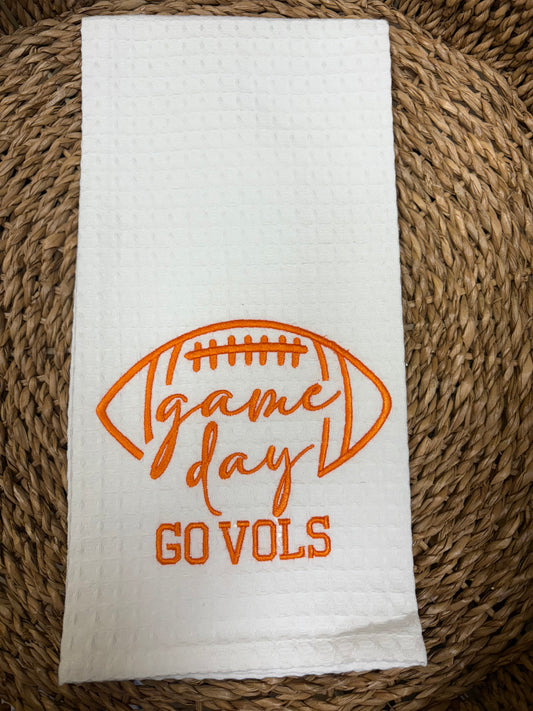 Game Day Go Vols Waffle Kitchen Towel