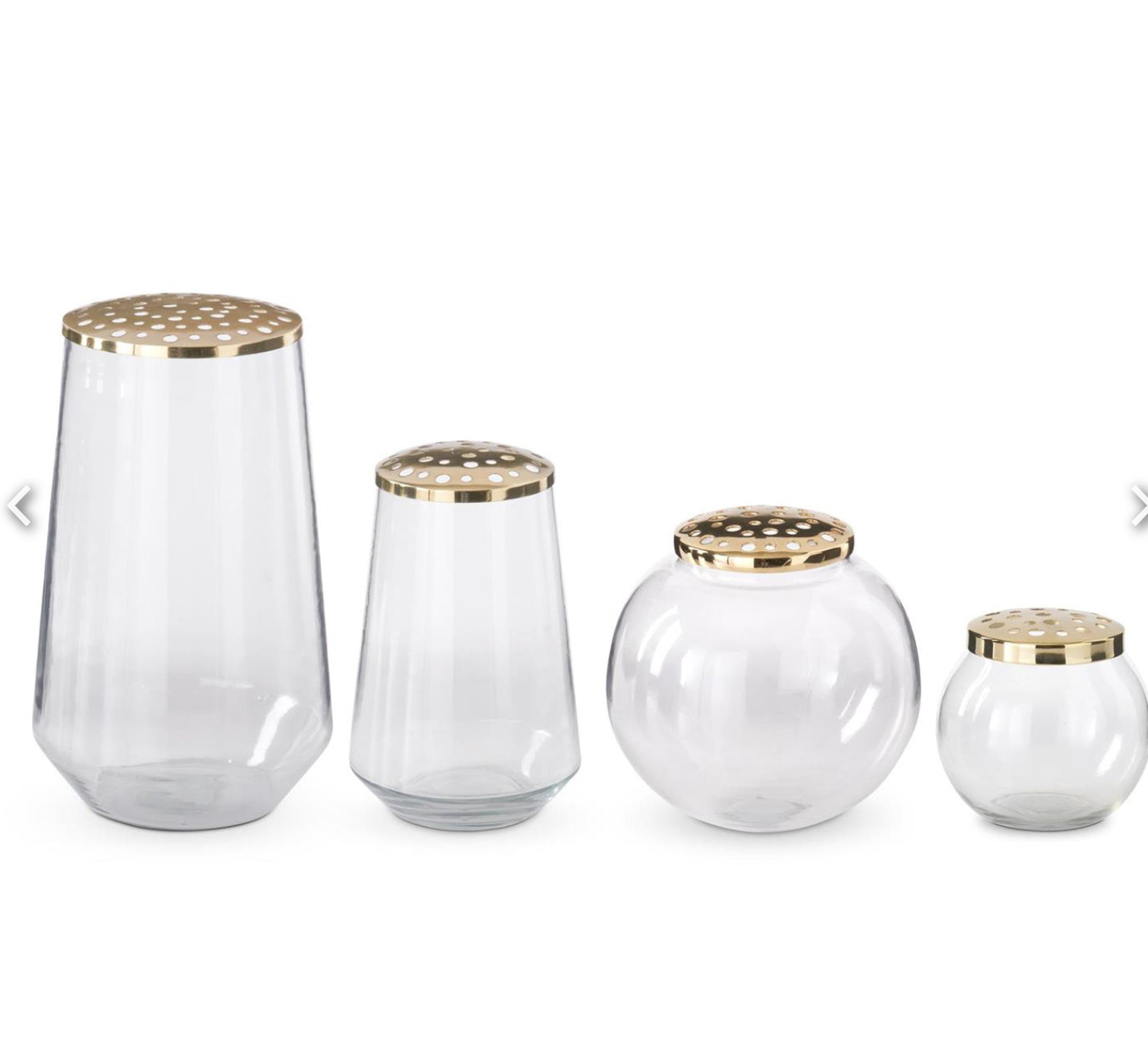 Tall Floral Top Clear Vase with Frog Top