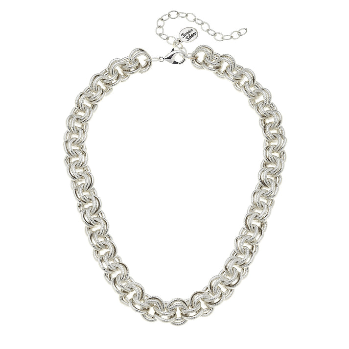 Silver Chain Loop Silver Double Loop Chain Necklace 3495S – My Favorite Things