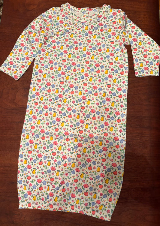 Fall Fruit Floral Kimono Gown  0-3 months