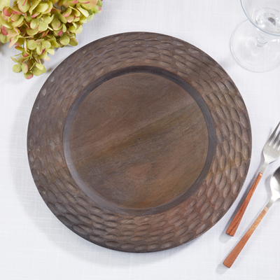 Dark Wood Charger