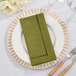 Green Hemstitch Napkin