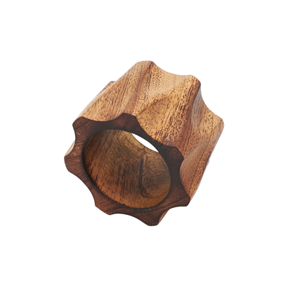Twisted Wood Napkin Ring