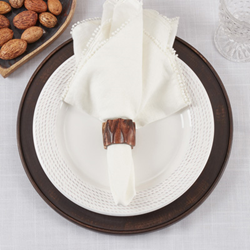 Twisted Wood Napkin Ring