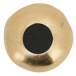 9 inch Gold Ribbed Bowl