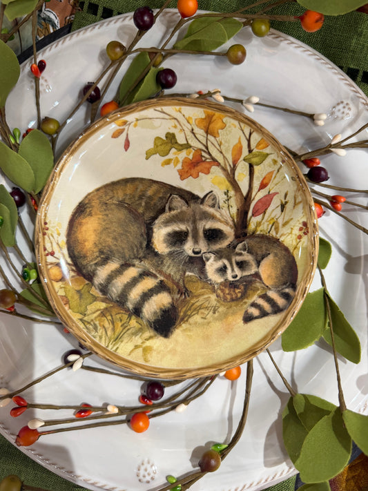 Racoon Canape Plate