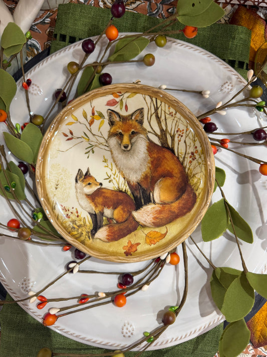 Fox Canape Plate