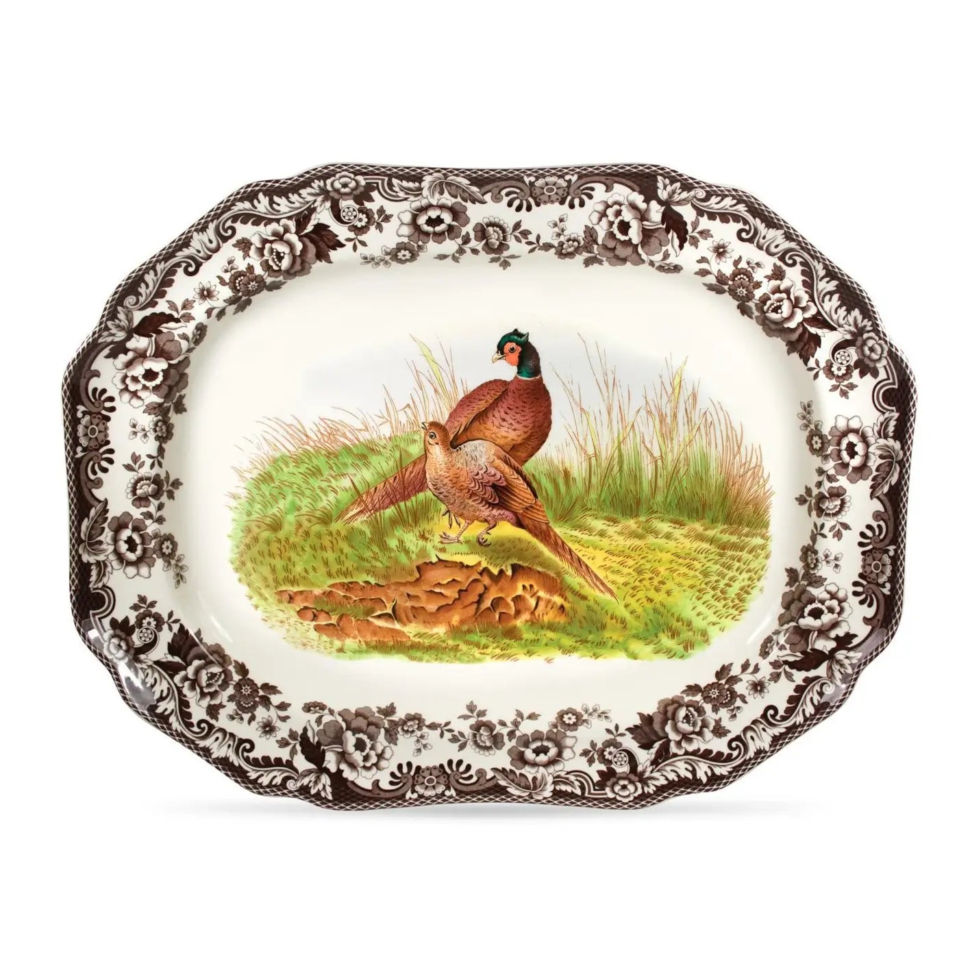 Spode Woodland Large Pheasant Platter