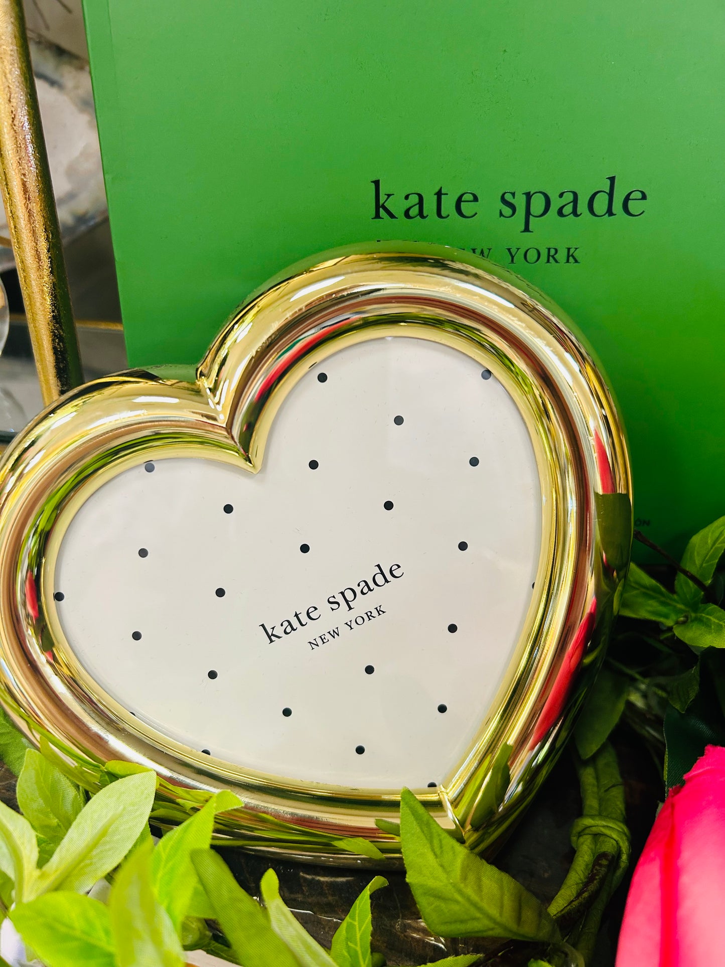 Kate Spade Gold Heart Picture Frame