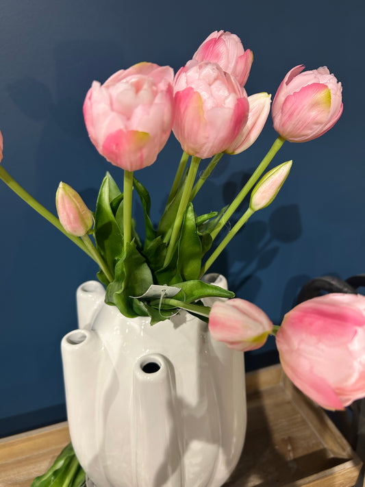 Tall Stone Tulipiere Vase