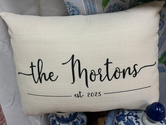 Little Birdie Personalized Pillow - Morton