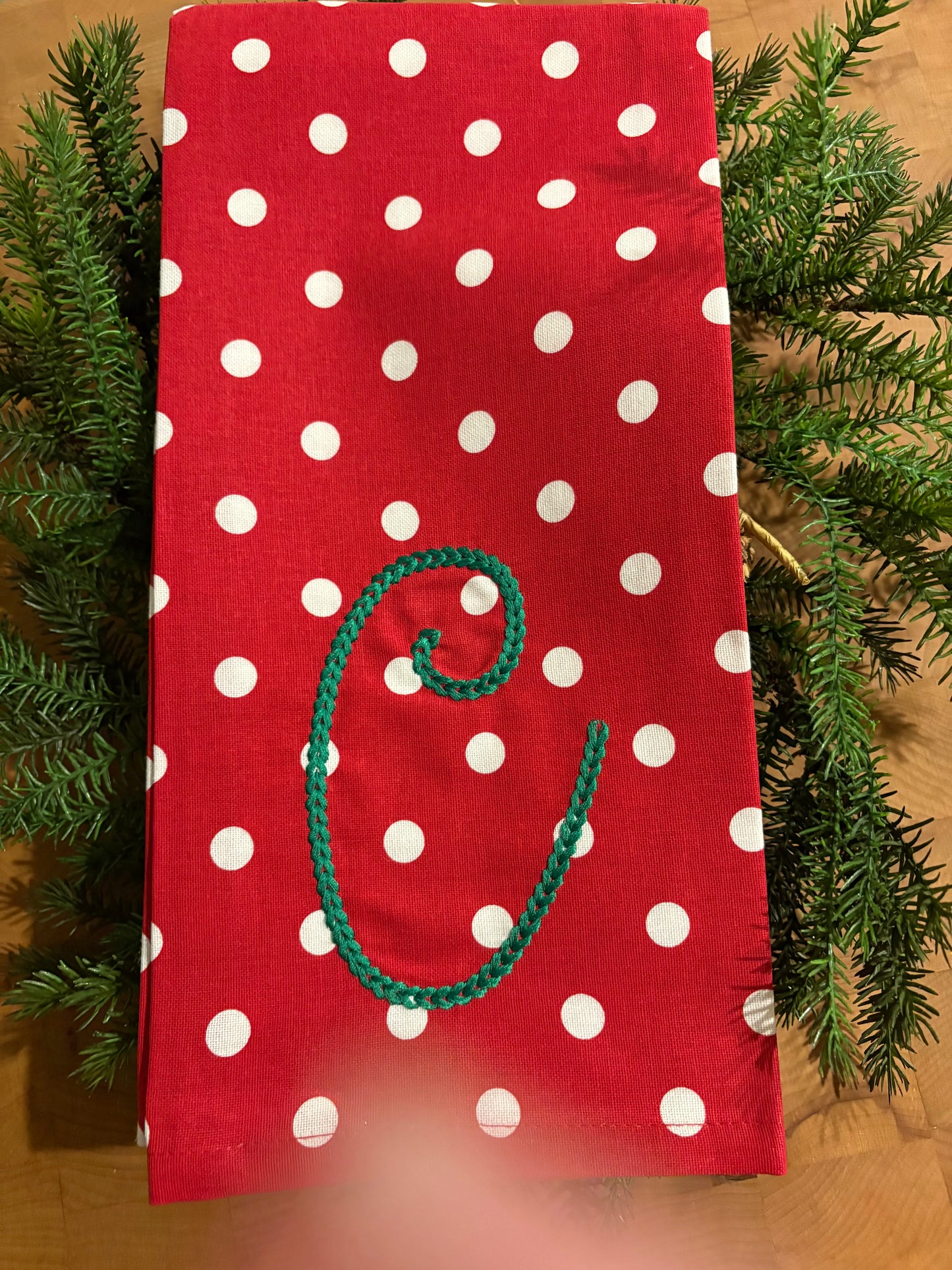 Monogrammed Tea Towel