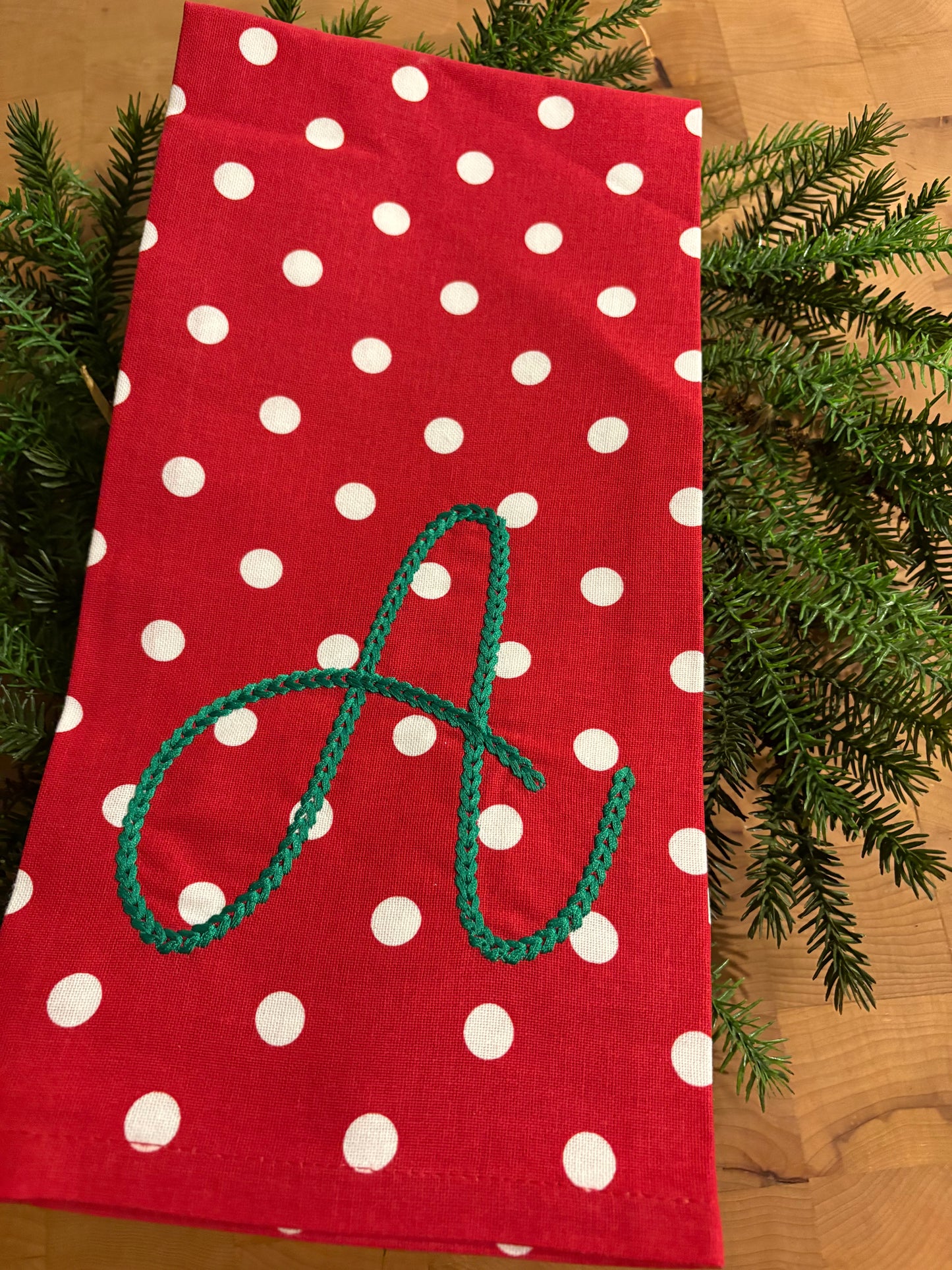 Monogrammed Tea Towel