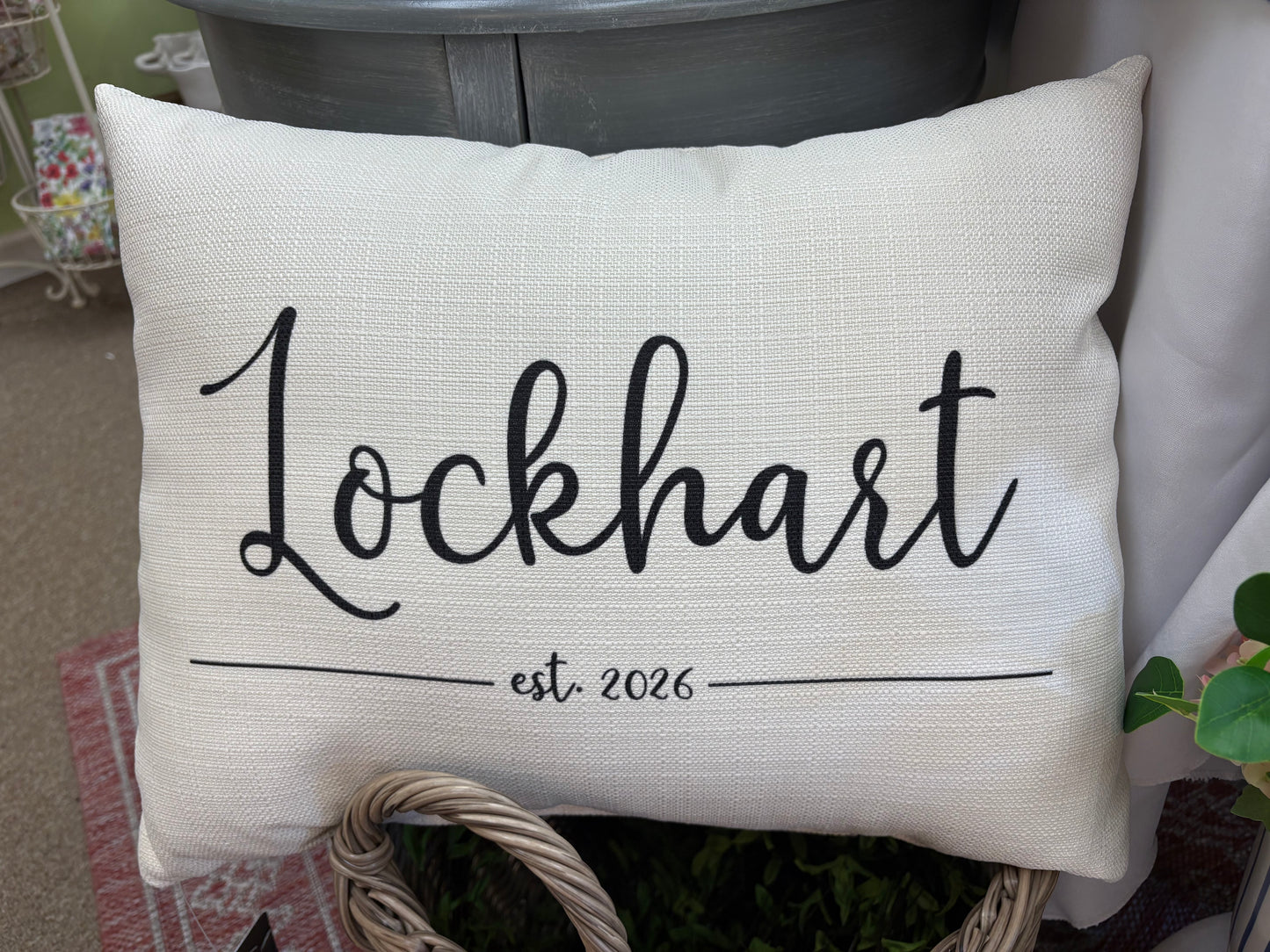 Lockhart est 2026 Personalized Pillow