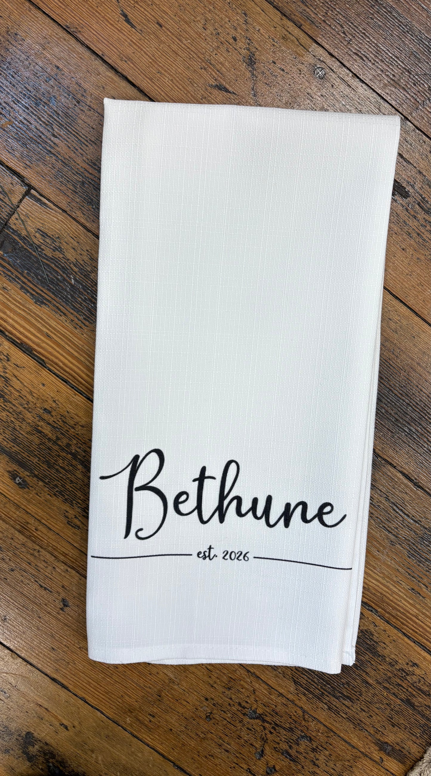 Personalized  Tea Towel  Bethune