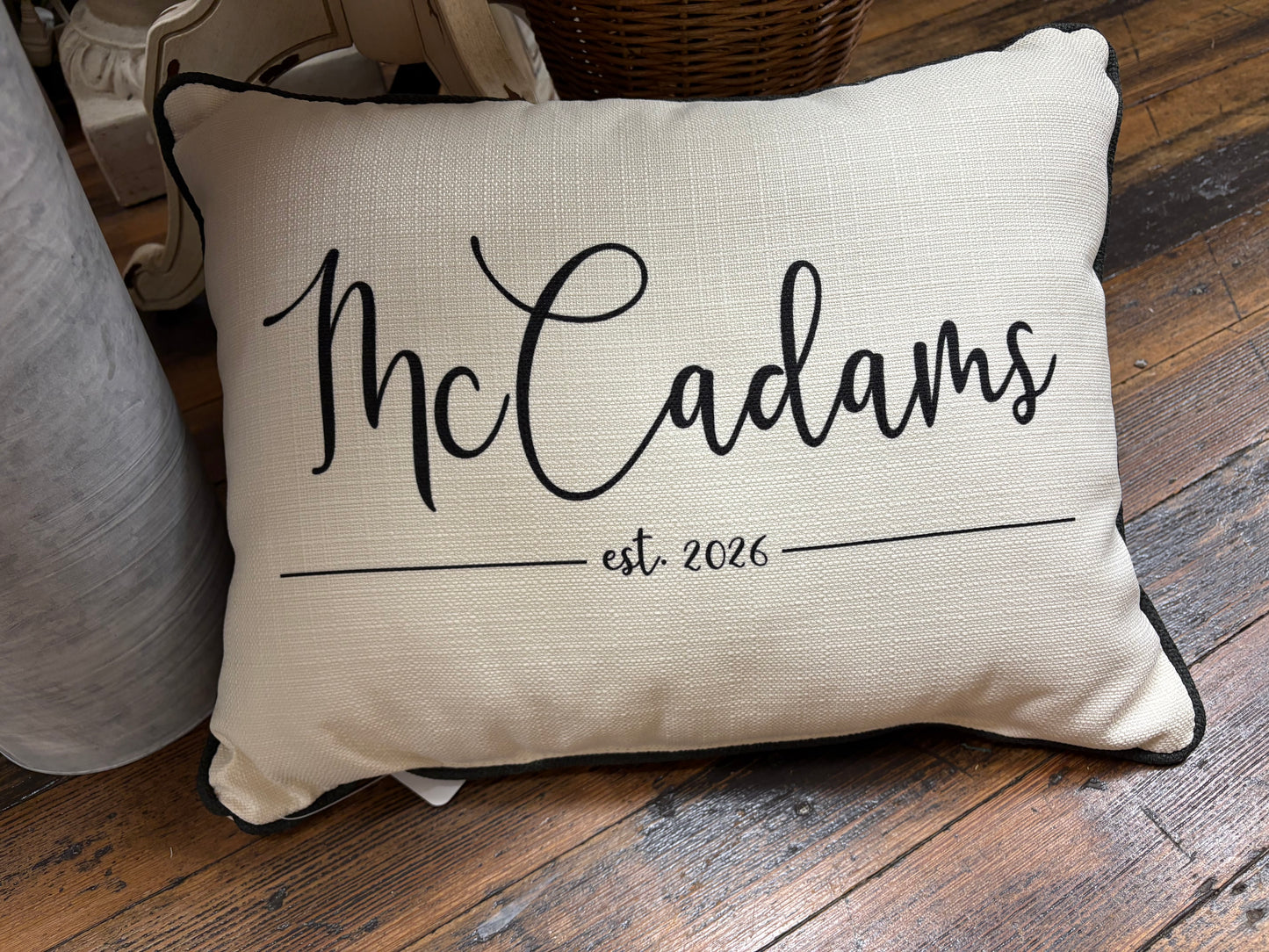 McCadams est 2026 Personalized Pillow