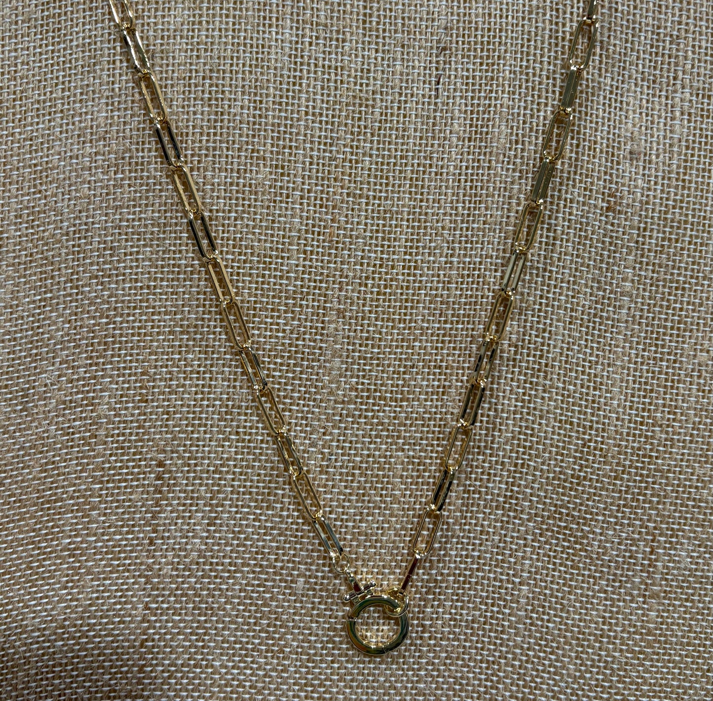 Gold Chain Link with Circle