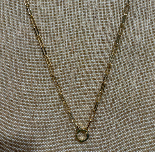 Gold Chain Link with Circle