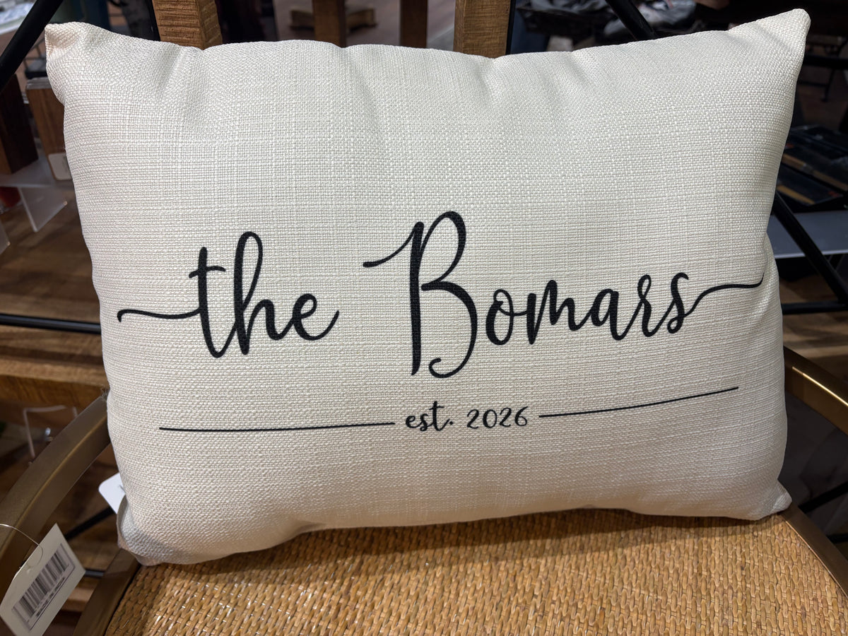 Personalized Pillow - Bomar