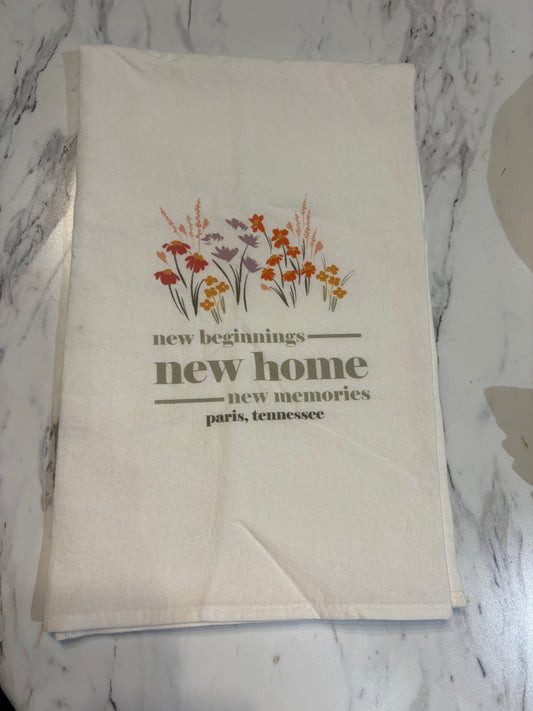New Home Beginnings - Paris Tn Kitchen Towel
