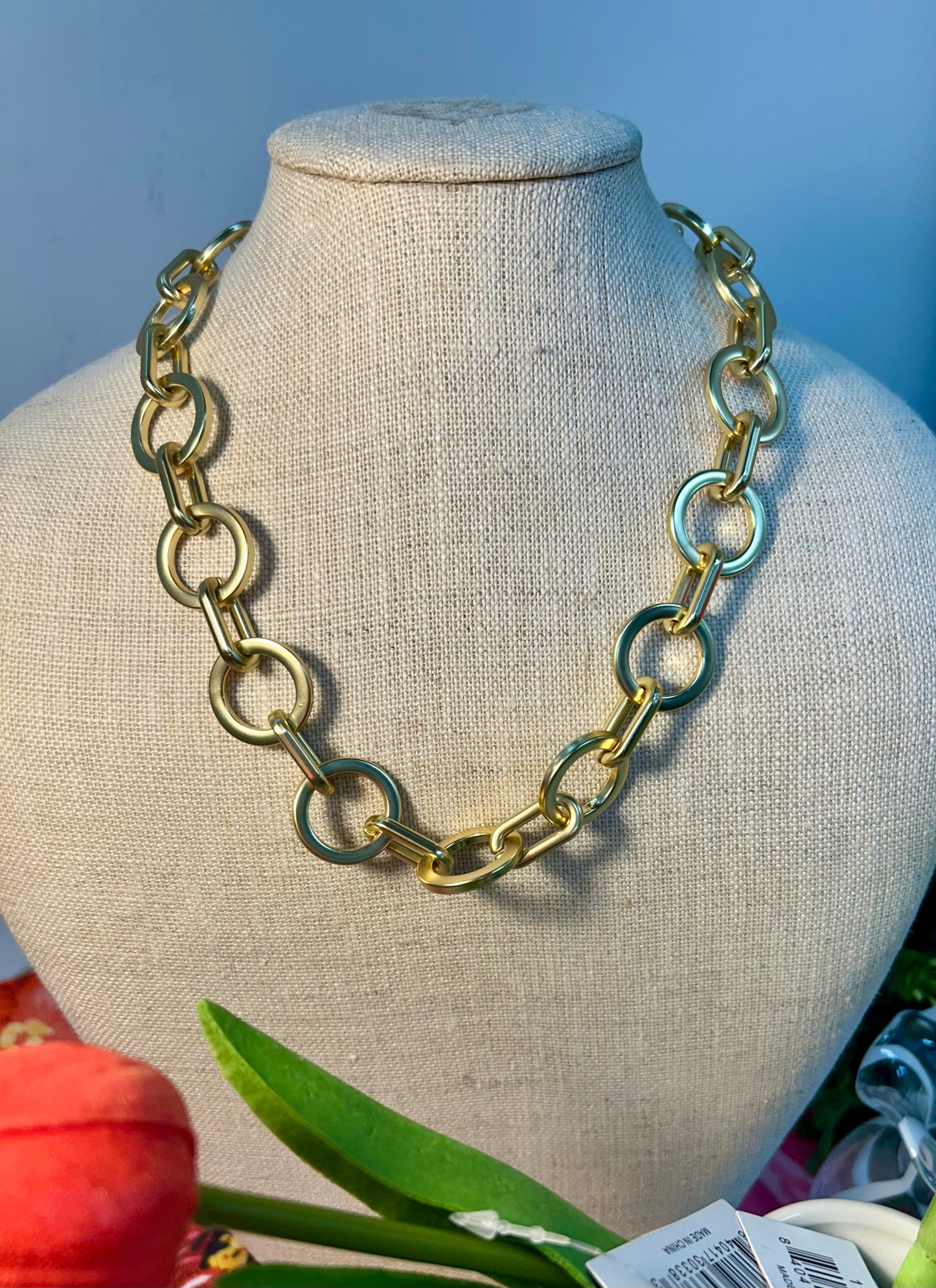 14k Gold Overlay Stevie Necklace