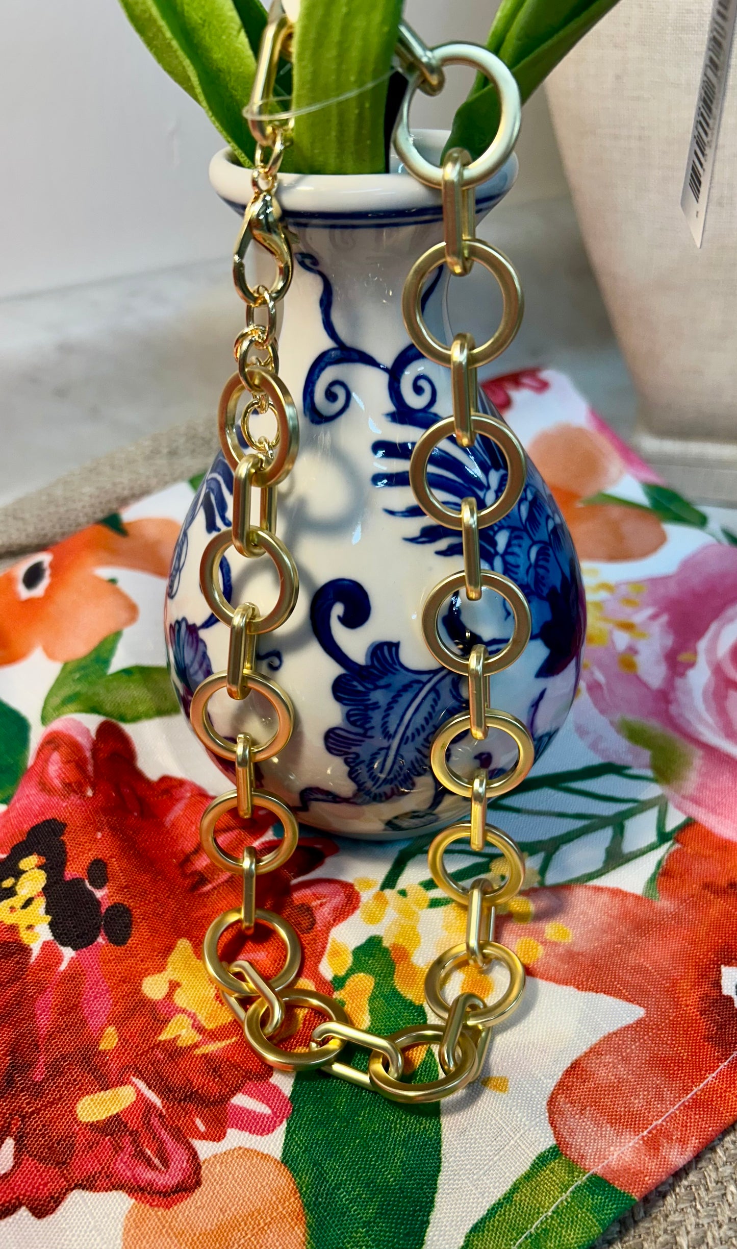 14k Gold Overlay Stevie Necklace