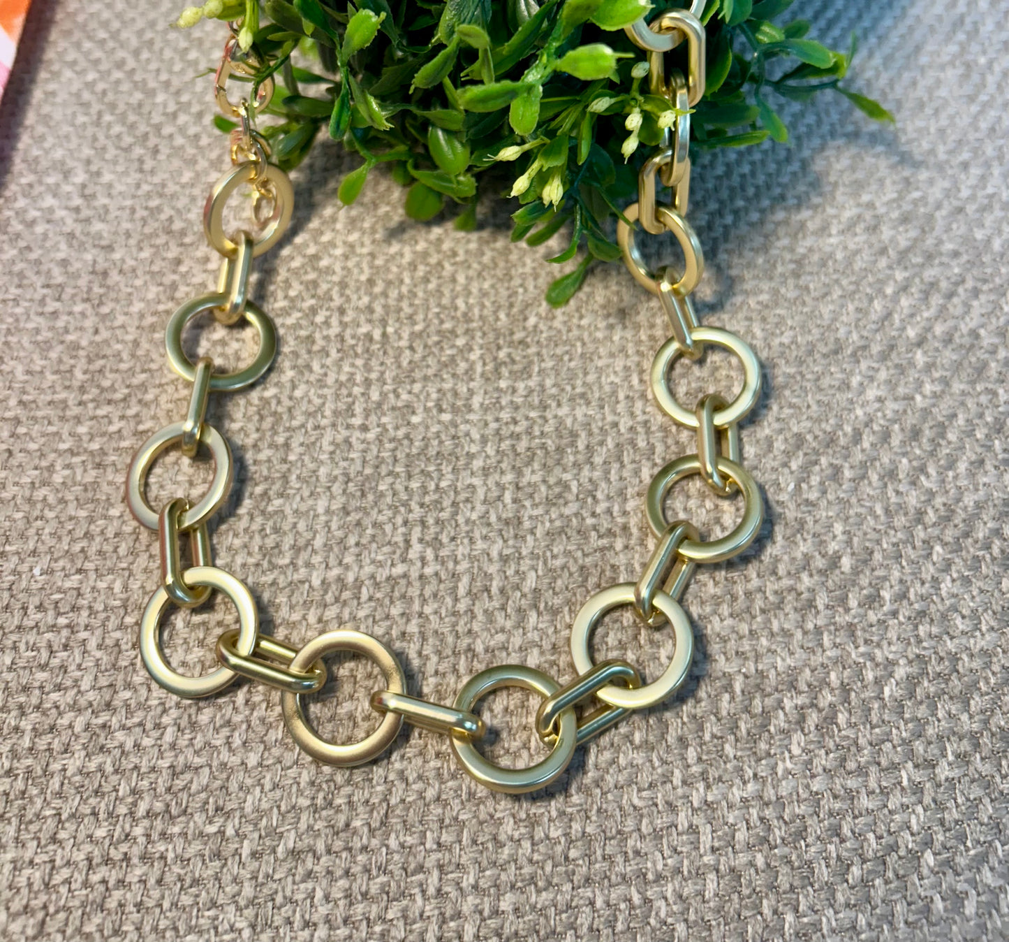 14k Gold Overlay Stevie Necklace