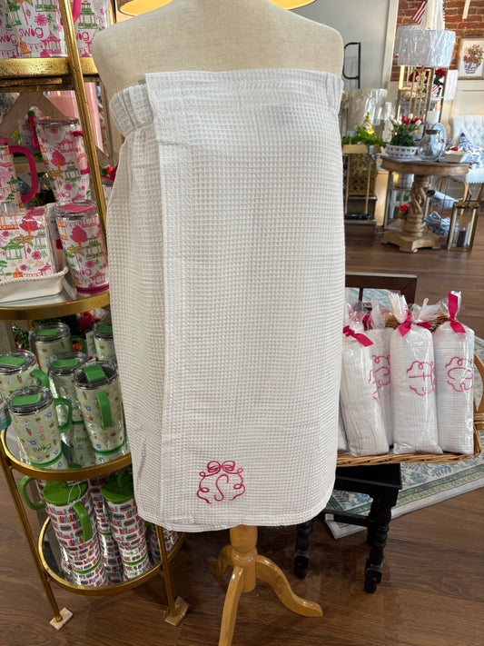 Monogrammed Bath Wrap