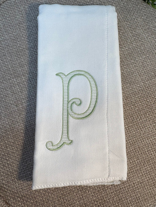 Monogrammed Burp Pad