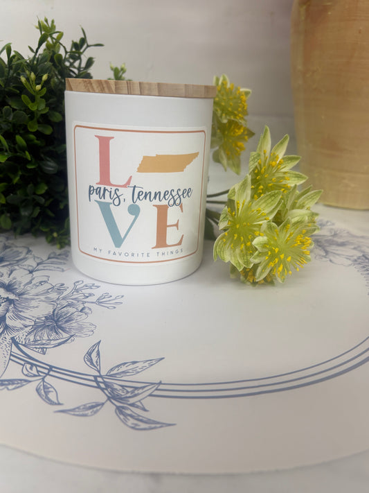 Paris Tn Love Candle